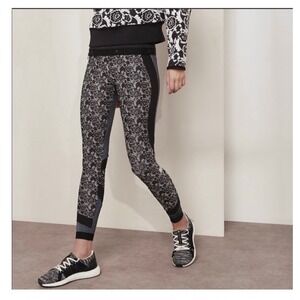 Adidas by Stella McCartney Leggings Womens Medium Black Floral DM7161 Activewear